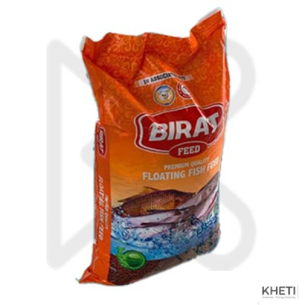 Birat Floating Fish Feed (Protein: 20%-22%, Size: 4 mm) 